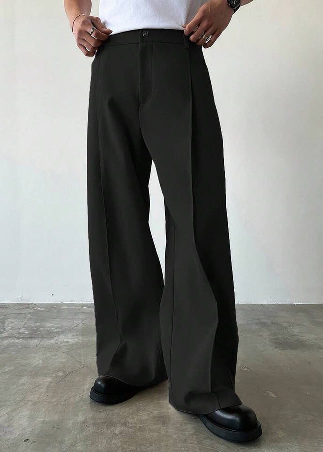 Black Korean Trouser For Men's