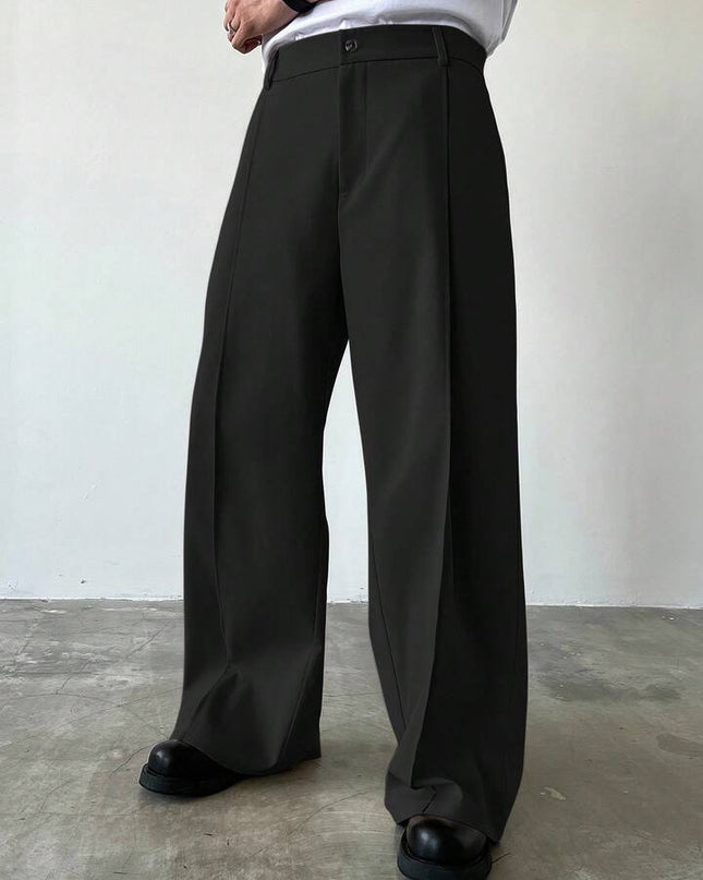 Black Korean Trouser For Men's