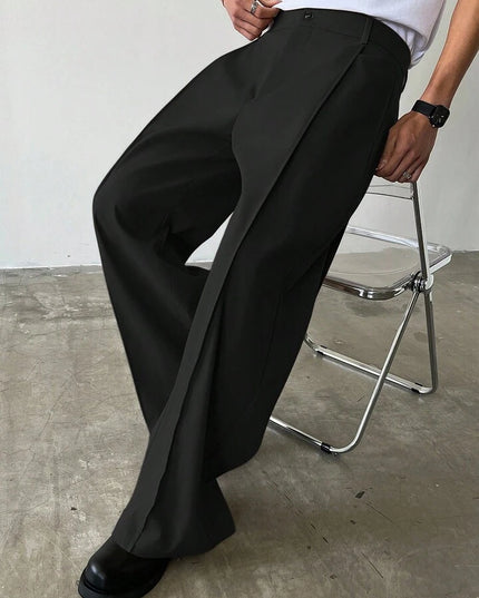 Black Korean Trouser For Men's