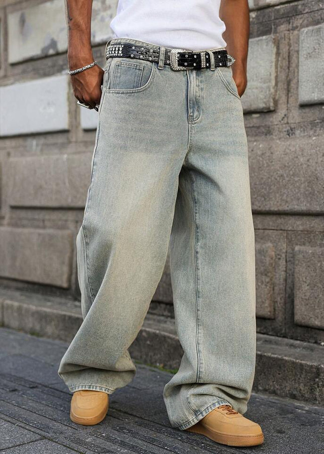 Classic 90s Sea Green Baggy Fit Jeans