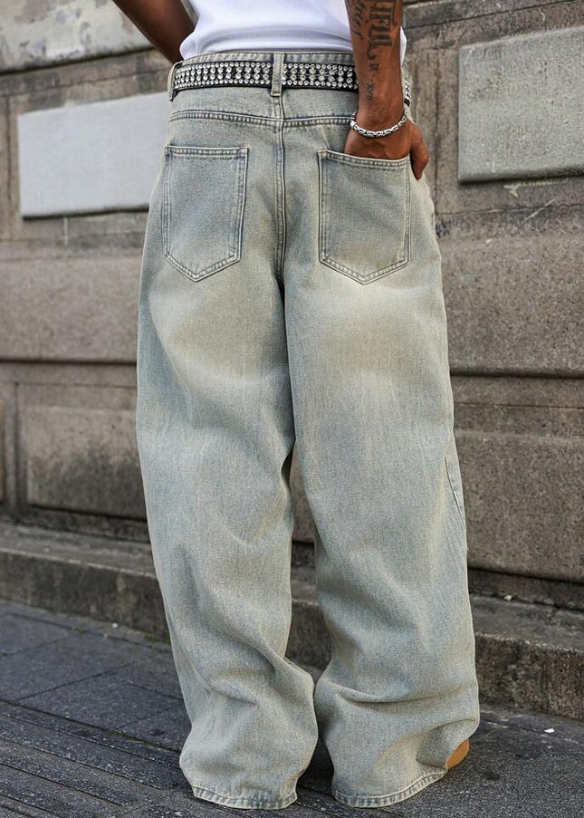 Classic 90s Sea Green Baggy Fit Jeans