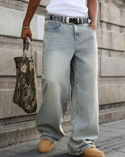 Classic 90s Sea Green Baggy Fit Jeans