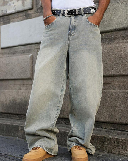 Classic 90s Sea Green Baggy Fit Jeans