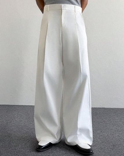 White Baggy Korean Pants