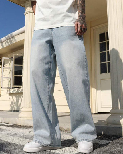 Pale Blue Baggy Fit Jeans