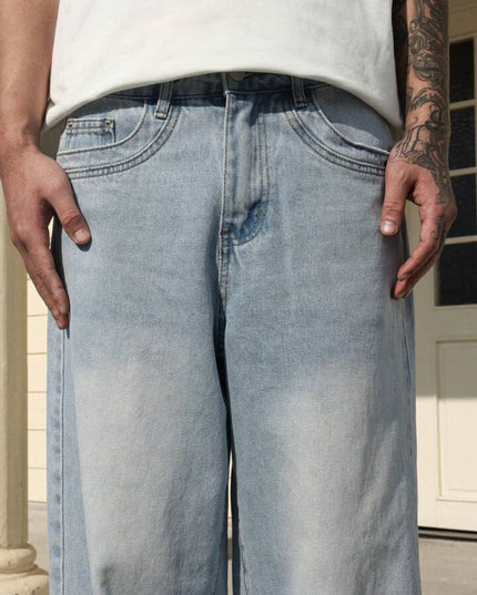 Pale Blue Baggy Fit Jeans