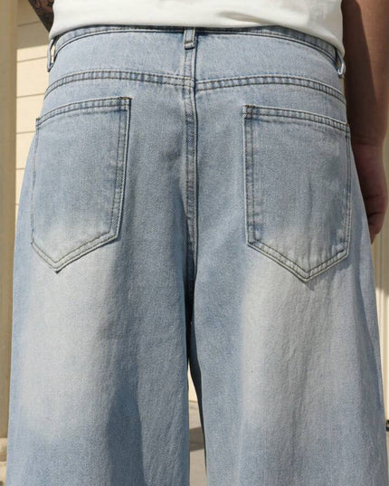 Pale Blue Baggy Fit Jeans