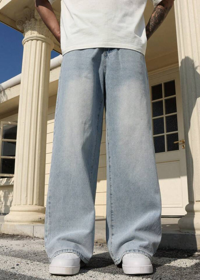 Pale Blue Baggy Fit Jeans
