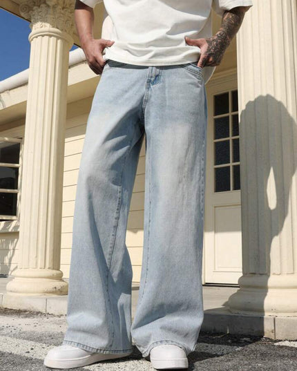 Pale Blue Baggy Fit Jeans
