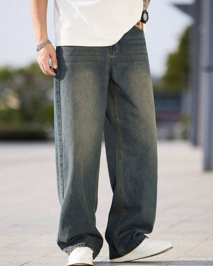 Dark Fade Casual Baggy Fit Jeans