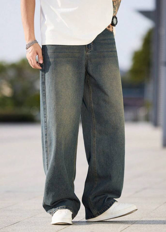 Dark Fade Casual Baggy Fit Jeans