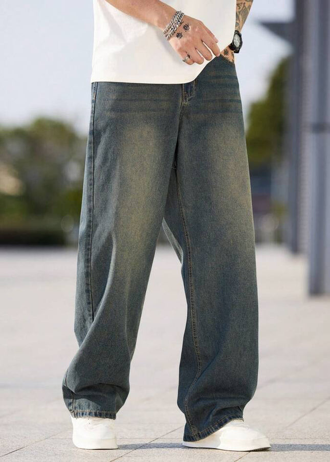 Dark Fade Casual Baggy Fit Jeans
