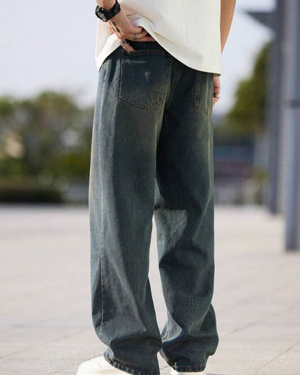 Dark Fade Casual Baggy Fit Jeans