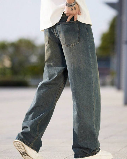 Dark Fade Casual Baggy Fit Jeans
