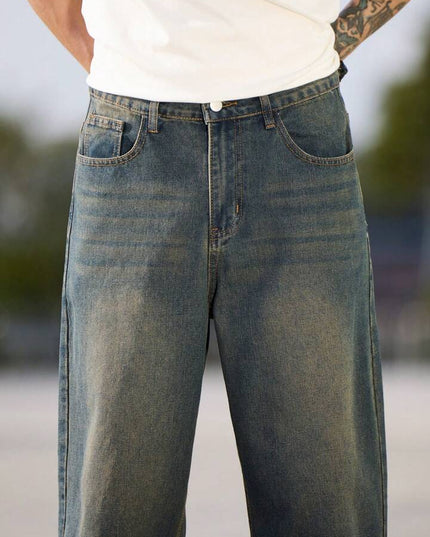 Dark Fade Casual Baggy Fit Jeans