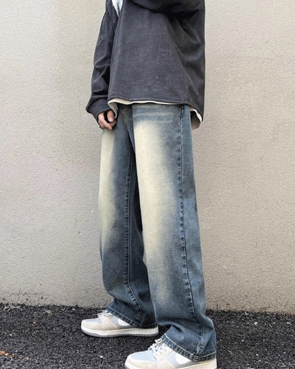 Storm Fade Blue Baggy Fit Jeans