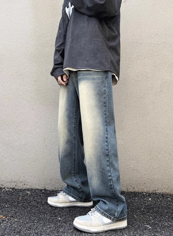 Storm Fade Blue Baggy Fit Jeans